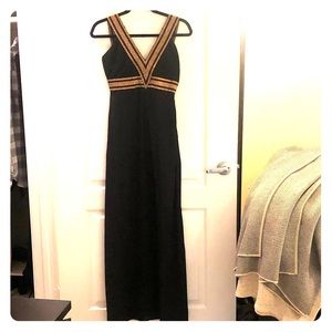 Revolve black and gold dress size XS